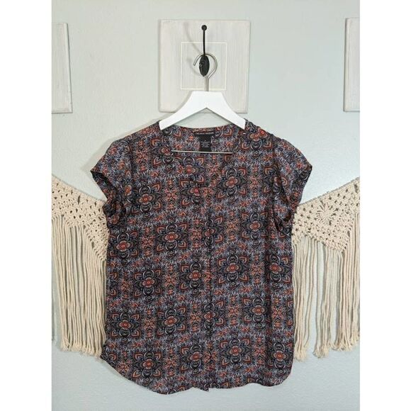 Chelsea & Theodore Paisley Print T Shirt Blouse - Picture 1 of 10